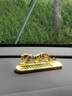 紫杉堡（Chateau d'If auto classic）汽車(chē)臨時(shí)號碼牌停車(chē)牌挪車(chē)電話(huà)牌高檔男女車(chē)內飾品創(chuàng  )意擺件香薰 香薰臨時(shí)停車(chē)牌 金色 曬單實(shí)拍圖