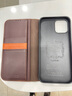 洽利適用蘋(píng)果12真皮手機皮套iPhone12Pro max保護套12mini 真皮翻蓋全包男款皮套 蘋(píng)果12 Pro Max經(jīng)典二代棕色（6.7英寸） 曬單實(shí)拍圖