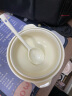 佩尔森奶油风陶瓷泡面碗带盖学生宿舍用酸奶碗可爱餐具碗筷套装方便面碗 晒单实拍图