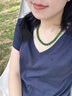 京鑒俄羅斯菠菜綠和田碧玉項鏈女款蘋(píng)果綠多圈正陽(yáng)綠母親節禮物附證書(shū) 8MM項鏈 曬單實(shí)拍圖