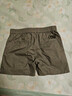 男士短褲夏季棉質(zhì)運動(dòng)透氣三四分褲純色休閑直筒大褲衩西裝短褲男 卡其色 32 曬單實(shí)拍圖