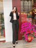伊婭莎小西裝外套女士職業(yè)西裝套裝商務(wù)白領(lǐng)面試正裝酒店經(jīng)理工作服工裝 單件黑色西裝 XL 建議110-120斤 曬單實(shí)拍圖