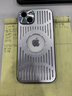 潮虎金屬鏤空散熱漏標(biāo)款適用iPhone15promax手機(jī)殼蘋果14保護(hù)殼男女12promax黑色簡(jiǎn)約13Pro質(zhì)感時(shí)尚男 鋁合金-散熱透氣【金屬銀】 iPhone 15 Pro Max 曬單實(shí)拍圖