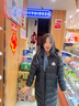 Kappa長款羽絨服情侶連帽防寒加厚外套冬K0AZ2YY66D 黑色-990 L （成人） 曬單實拍圖