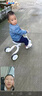 babycare扭扭車(chē)兒童溜溜車(chē)寶寶滑滑搖擺扭扭車(chē)萬(wàn)向輪防側翻 【騎溜組合】 紐奇路紫+三輪車(chē)白 曬單實(shí)拍圖