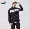 彪馬（PUMA）經(jīng)典黑白撞色運動(dòng)套裝男子拉鏈立領(lǐng)休閑外套長(cháng)褲 678477 黑色-01 S 曬單實(shí)拍圖