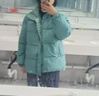 瑪嬌媚（Majiaomei）羽絨棉服女2025年新款冬季棉襖棉衣外套女加厚小個(gè)子立領(lǐng)面包服女 綠色 M 曬單實(shí)拍圖