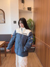 NBA湖人勇士灰熊隊 秋冬新款短款羽絨服男子運動(dòng)保暖防寒羽絨服勇士隊/海藏藍+白色M 曬單實(shí)拍圖