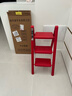 八海鳥(niǎo)家用小梯子喬遷之喜折疊三步梯加厚伸縮入伙梯子居家暖房紅色步梯 曬單實(shí)拍圖