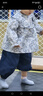 JELLYBABY女童套裝春秋兒童新款春季衣服小女孩洋氣春裝三歲寶寶碎花兩件套 寶藍 90 曬單實(shí)拍圖