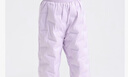 麗嬰房?jì)和鸾q褲男女童冬季保暖褲寶寶羽絨長(cháng)褲2025新款 丁香紫 130 cm 曬單實(shí)拍圖