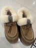 TGS UGG厚底雪地靴女2024新款冬季皮毛一體加絨阿爾派流蘇棉鞋外穿毛毛鞋 栗色【專(zhuān)柜版】 36 曬單實(shí)拍圖