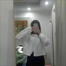 矜持范開(kāi)叉長(cháng)袖t恤女春秋季小個(gè)子打底衫上衣短款高腰別致薄款早秋 白色  M 86-100斤 曬單實(shí)拍圖