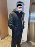 羅蒙（ROMON）可拆卸內膽活面連帽羽絨服男冬季中老年保暖加厚防寒外套爸爸裝 蝦青 XL (180) （建議135-150斤） 曬單實(shí)拍圖