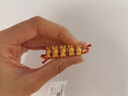 周六福七夕禮物  黃金手鏈女款5D硬金編織手繩生肖五福兔紅繩T 定價(jià) 2.26g 曬單實(shí)拍圖