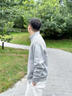 Calvin KleinJeans秋冬男女情侶ck萊賽爾微彈刺繡立領(lǐng)拉鏈針織開衫J326589 P01-珍珠灰 S 曬單實(shí)拍圖