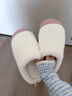 樸西云護棉拖鞋女士防污抗菌防臭冬季棉拖鞋防滑加絨加厚毛毛拖鞋男 奶茶咖 42-43 曬單實(shí)拍圖