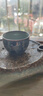 愛(ài)蓮說(shuō)仿古老陶泥青花茶杯陶瓷品茗杯復古中式大號個(gè)人主人杯單杯 愛(ài)蓮說(shuō)-缸杯 曬單實(shí)拍圖