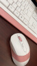双飞燕（A4TECH）FG1010 无线键鼠套装键盘鼠标套装电脑薄膜办公笔记本外接打字专用键盘 飞时代 樱花粉 实拍图
