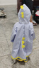SEVEN ONLY OLINE小萌鯊雨鞋兒童雨衣套裝女童可愛(ài)防滑水鞋幼兒園學(xué)生上學(xué)寶寶雨靴 雨衣藍色【僅雨衣】 雨衣M碼【身高101-115穿】 曬單實(shí)拍圖