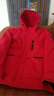 HLA海瀾之家羽絨服男極光鵝絨三防漸變外套男 大紅56 M 170/88A推薦125~136斤 曬單實(shí)拍圖