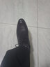 奧爾彼皮鞋男休閑真皮尖頭透氣軟皮軟底內(nèi)增高男士英倫商務(wù)牛皮正裝男鞋 黑色 39 曬單實拍圖