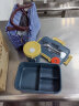 美厨（maxcook）微波炉饭盒 汤杯套装3格学生饭盒塑料汤碗1200ml 深蓝色MCFT278 实拍图