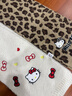 凱蒂貓（hellokitty）三麗鷗KT貓豹紋毛圍巾女秋冬季披肩保暖圍脖生日禮物高級小眾女生 曬單實(shí)拍圖