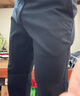 雅戈爾（YOUNGOR）【蓄熱升溫】秋冬季新款彈力易打理休閑長(cháng)褲 黑色 XL(180/90A) 曬單實(shí)拍圖