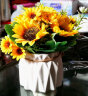 墨斗鱼仿真花假花盆栽陶瓷小花瓶餐厅客厅装饰摆件向日葵仿真花2653 实拍图