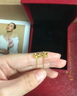 牧笛（MUDI）花朵黃金耳釘女士足金流蘇耳線輕奢簡約情人禮物送女友生日紀(jì)念 足金花朵耳線 曬單實拍圖