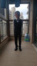 羅蒙兒童西裝套裝帥氣男童花童禮服鋼琴畢業(yè)演出服中大童小男孩西服秋 黑色馬甲四件套 150 曬單實拍圖