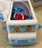 奥智嘉儿童医生过家家玩具女孩54件套装声光救护车听诊器光电医药箱蓝 实拍图
