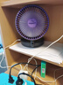 【靜音降噪】新款風(fēng)扇充電大風(fēng)力宿舍辦公室廚房壁掛免打孔爆款折疊夜光風(fēng)扇桌面USB小風(fēng)扇MX08 戴森灰-直插款【90°上下調節+強勁風(fēng)力】 曬單實(shí)拍圖