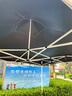 戶(hù)外四方折疊帳篷擺地攤四角遮陽(yáng)棚防雨防曬四腳大傘卡其色雨篷傘 卡其2*2 黑膠頂布無(wú)圍 加厚五倍耐用支架 曬單實(shí)拍圖