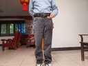 吉普（JEEP）牛仔褲男秋冬季高端寬松商務(wù)直筒男褲休閑褲子男 尼納灰 33 曬單實(shí)拍圖