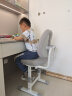 益威（EIEV）儿童学习椅可升降学生椅子儿童写字椅儿童小学生座椅电脑椅可调节 贵族灰-正姿增高脚踏款 实拍图