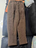 恰凡（QIAFAN）媽媽褲子燈芯絨冬季棉褲加絨加厚保暖褲女中老年人奶奶裝外穿長(cháng)褲 卡其色夾棉（加絨棉褲） XL  建議80-100斤 曬單實(shí)拍圖