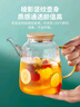 雅集大容量錘紋加厚耐熱玻璃冷水壺燒水壺涼白開(kāi)水壺夏季花茶壺1800ml 曬單實(shí)拍圖