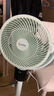 庫(kù)思特 Kusite空氣循環(huán)扇果嶺電風(fēng)扇落地扇家用搖頭對(duì)流靜音風(fēng)扇臺(tái)立兩用直流電扇節(jié)能變頻臺(tái)扇 煙雨綠智能電子款 曬單實(shí)拍圖