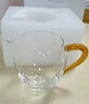 蘇氏陶瓷（SUSHI CERAMICS）無(wú)鉛水晶玻璃公道杯加厚底茶海鷹嘴公杯 黃色手柄 曬單實(shí)拍圖