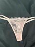 性感蕾絲邊細(xì)帶鏤空丁字褲女辣妹健身無痕運(yùn)動(dòng)蜜桃臀T褲純欲內(nèi)褲 黑色 均碼 (80-130斤左右) 曬單實(shí)拍圖