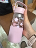 北鼎（Buydeem）櫻花粉泡茶隨手杯茶水分離家用耐高溫玻璃杯便攜辦公水杯470ml 曬單實(shí)拍圖