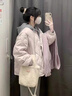衣圖雅棉服女2024新款冬季學(xué)生羽棉襖絨服女寬松菱格棉衣小個子夾棉外套 淡紫色 均碼（可備注碼數(shù)） 曬單實拍圖