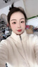 秋冬珊瑚絨外套女新款雙面絨加厚短款立領(lǐng)搖粒絨毛毛長(cháng)袖上衣外套 白色 L 92-105斤 曬單實(shí)拍圖