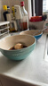 酷彩（Le Creuset）炻瓷盤創(chuàng)意沙拉水果菜盤家用湯碗 13.5/14cm湯碗水果沙拉個人家用 14cm湯碗水漾藍 曬單實拍圖