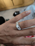 星執白18K金莫桑石鉆戒指潮商務(wù)戒子男鉆石對戒訂結婚禮物鉑金送老公 18K金戒指1克拉 14-20 指圈號可選 曬單實(shí)拍圖