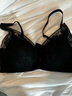 安莉芳無(wú)鋼圈列維斯蕾絲薄款文胸收副乳內衣 黑色BLK 75C  曬單實(shí)拍圖
