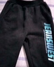 真維斯男童褲子秋冬款一體絨加厚兒童運動(dòng)褲中大童冬季加絨衛褲潮 【加絨長(cháng)褲】黑灰（字母漸變） 120 曬單實(shí)拍圖