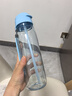 特百惠（Tupperware）樂(lè )動(dòng)樂(lè )活750ml男女運動(dòng)健身戶(hù)外大容量直飲吸管夏季塑料水杯子 晴天藍（吸管）750ml1個(gè) 曬單實(shí)拍圖